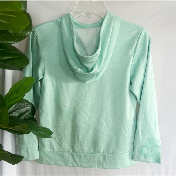 Adidas Mint Green Activewear Hoodie Girls Size 10 - Picture 4 of 4